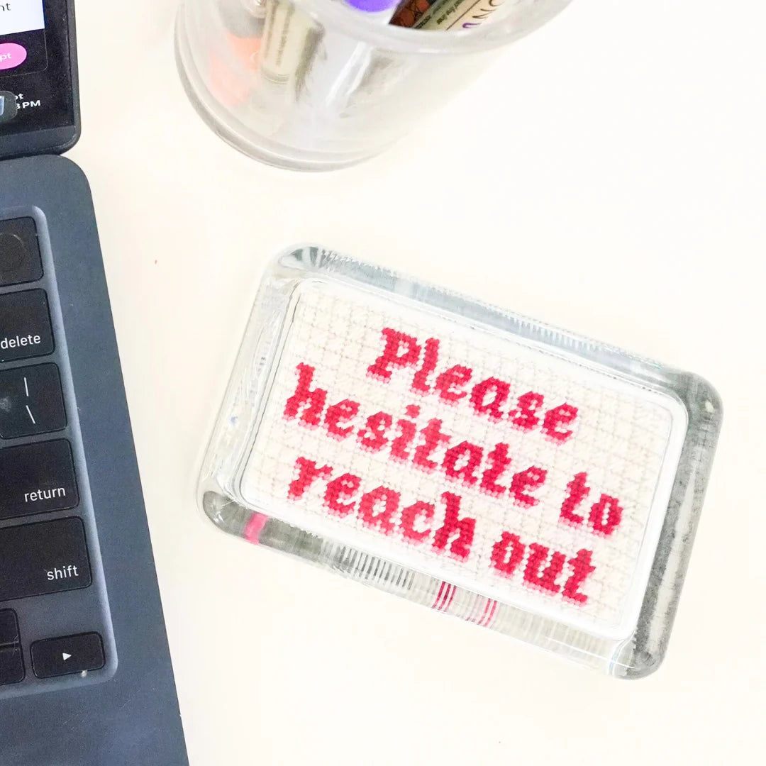 How to Self-Finish Your Needlepoint Paperweight in 3 Easy Steps
