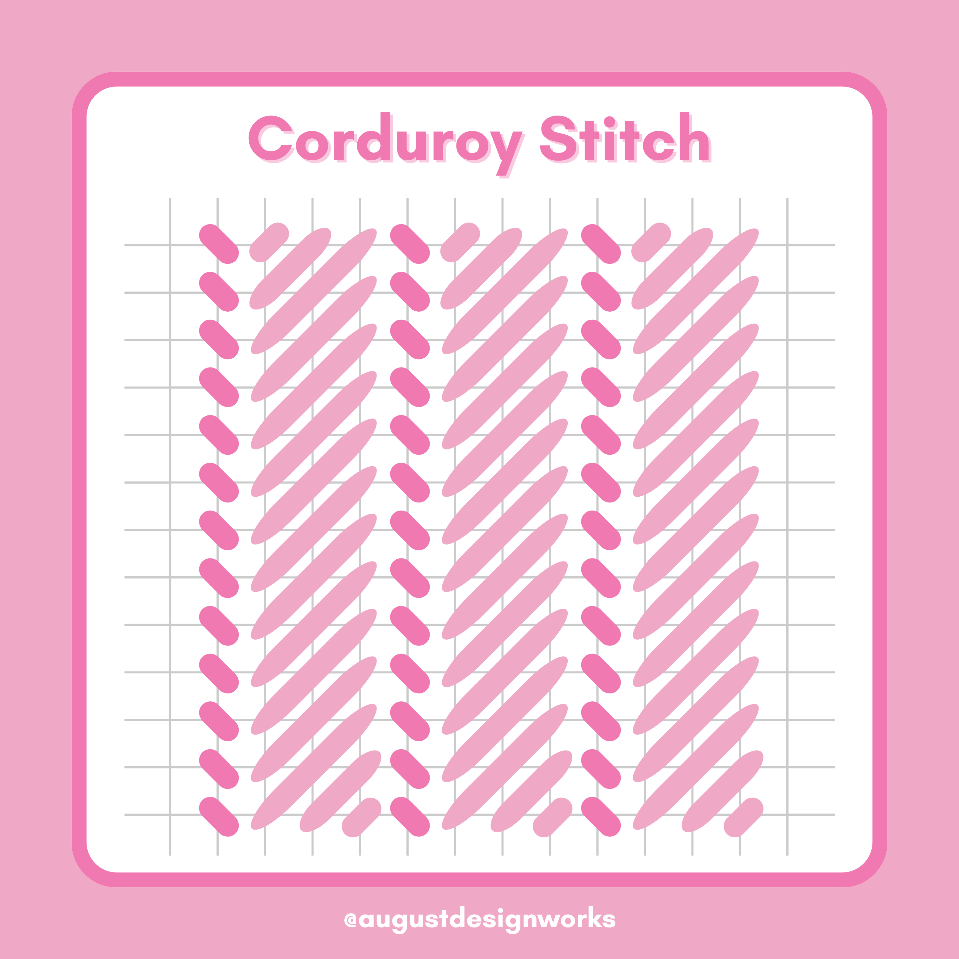 Corduroy Stitch Guide