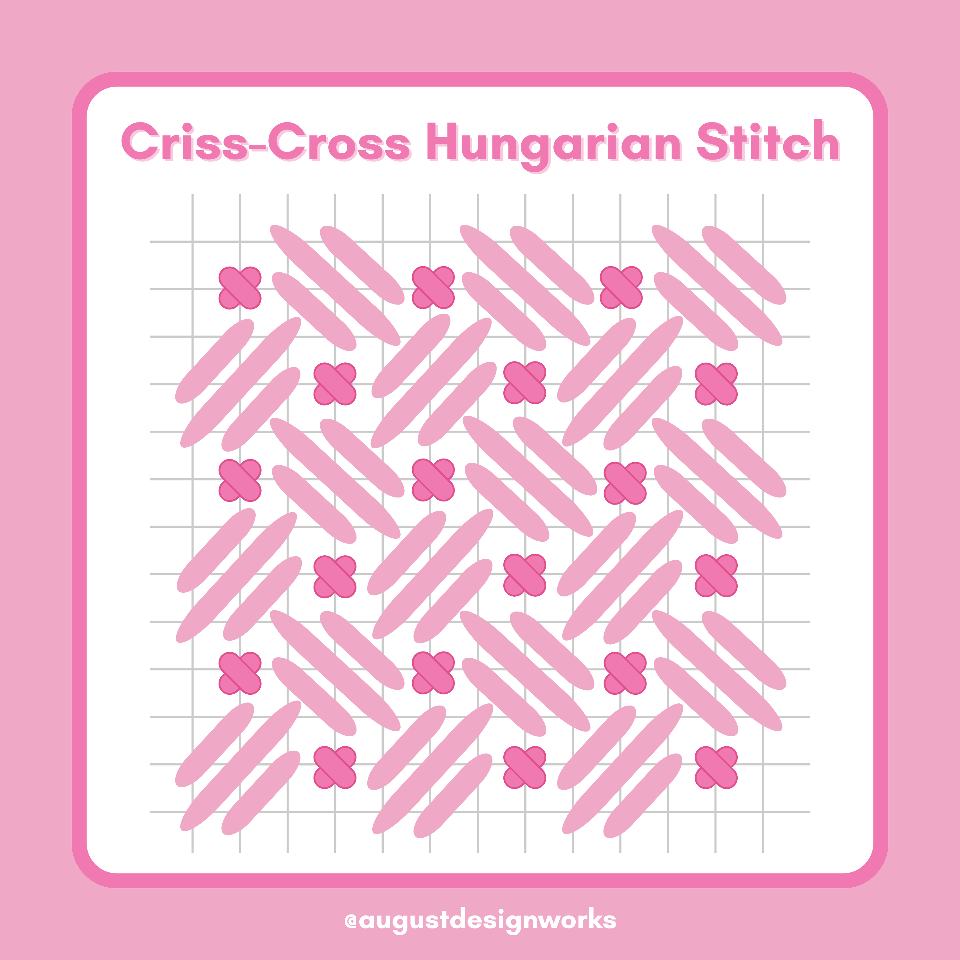Criss-Cross Hungarian Stitch Guide