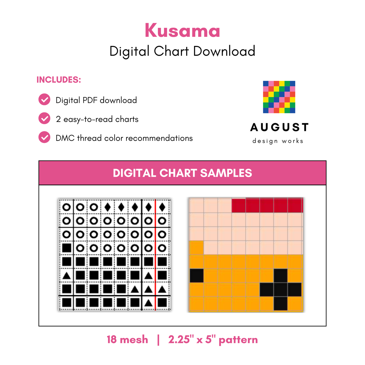 Kusama - The Bobbles™ - Digital Needlepoint Chart
