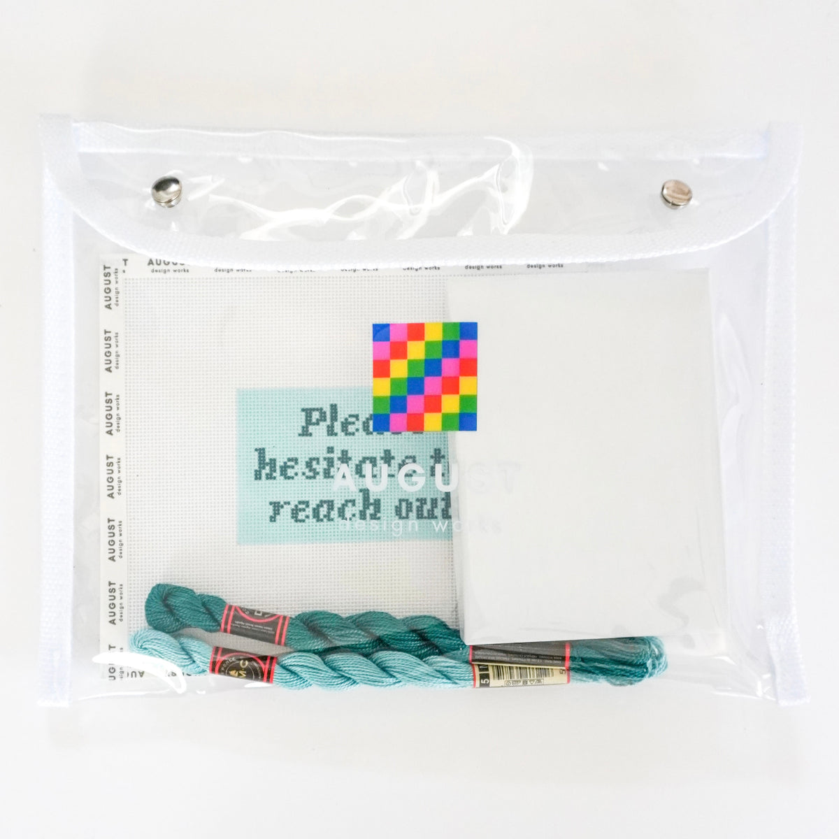 Please Hesitate to Reach Out - Needlepoint Paperweight Kit