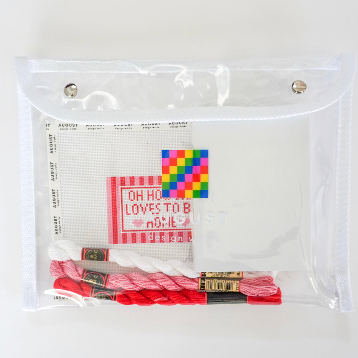 Oh How She Loves To Be Home - Needlepoint Paperweight Kit