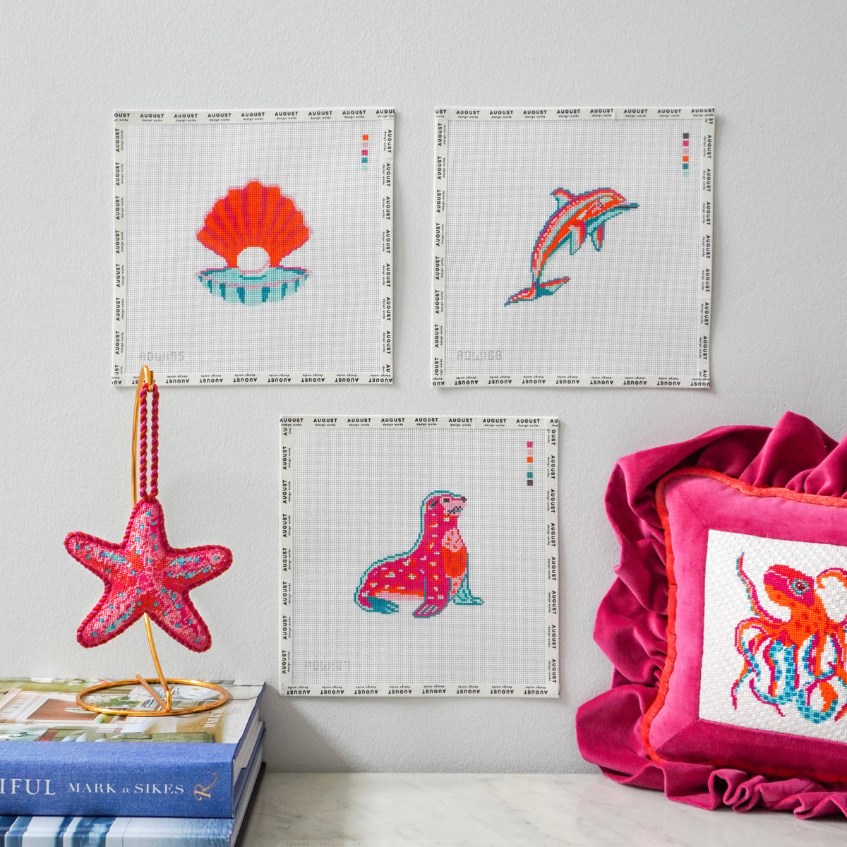 Dolphin - Needlepoint Canvas