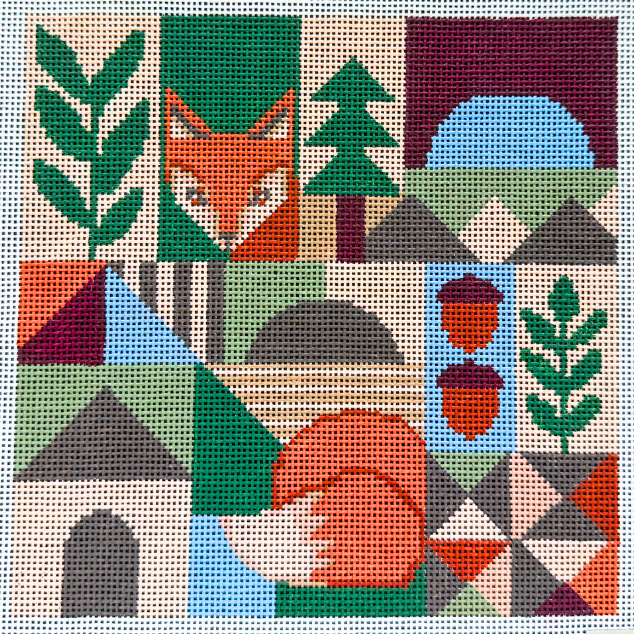 Eye Spy Fox - Needlepoint Canvas (Wholesale)