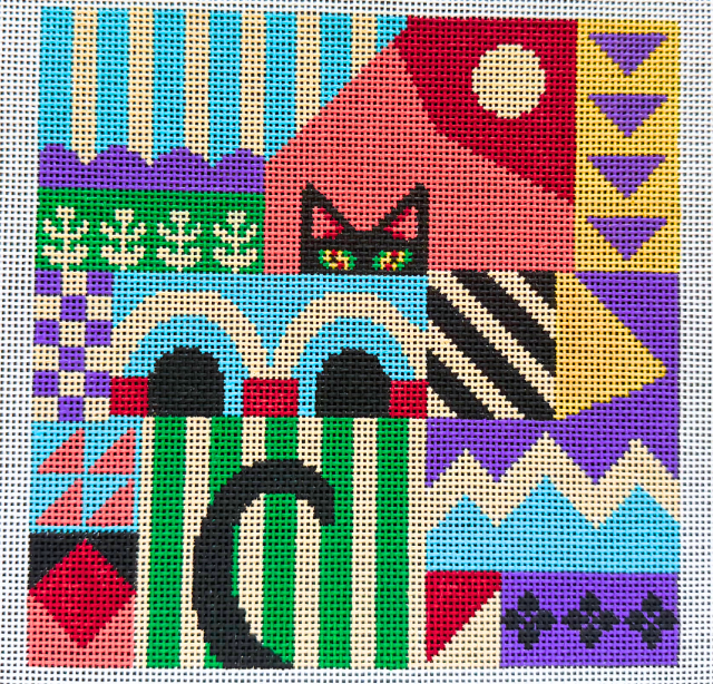 Eye Spy Cat - Needlepoint Canvas (Wholesale)