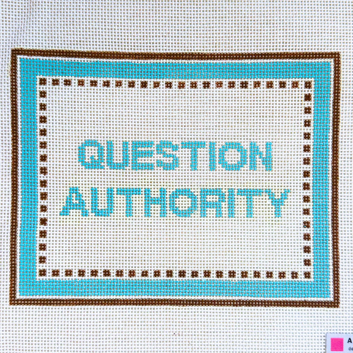 Question Authority - Needlepoint Canvas (Wholesale)