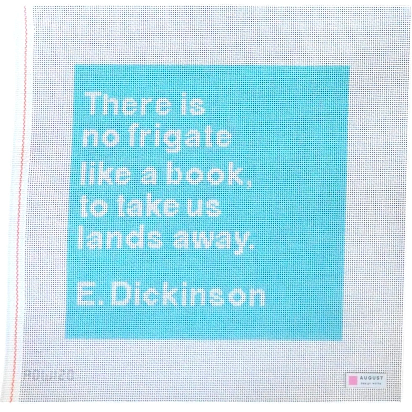 No Frigate Like A Book - Library Series - Needlepoint Canvas (Wholesale)