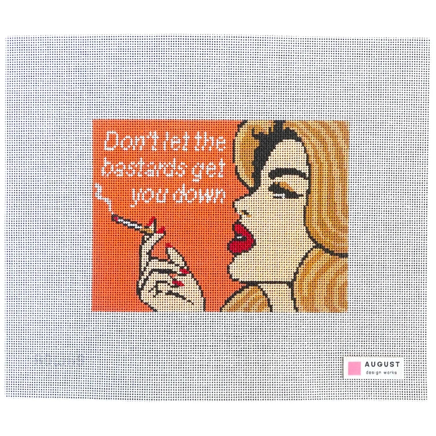 Don't Let the Bastards Get You Down - Needlepoint Canvas (Wholesale)