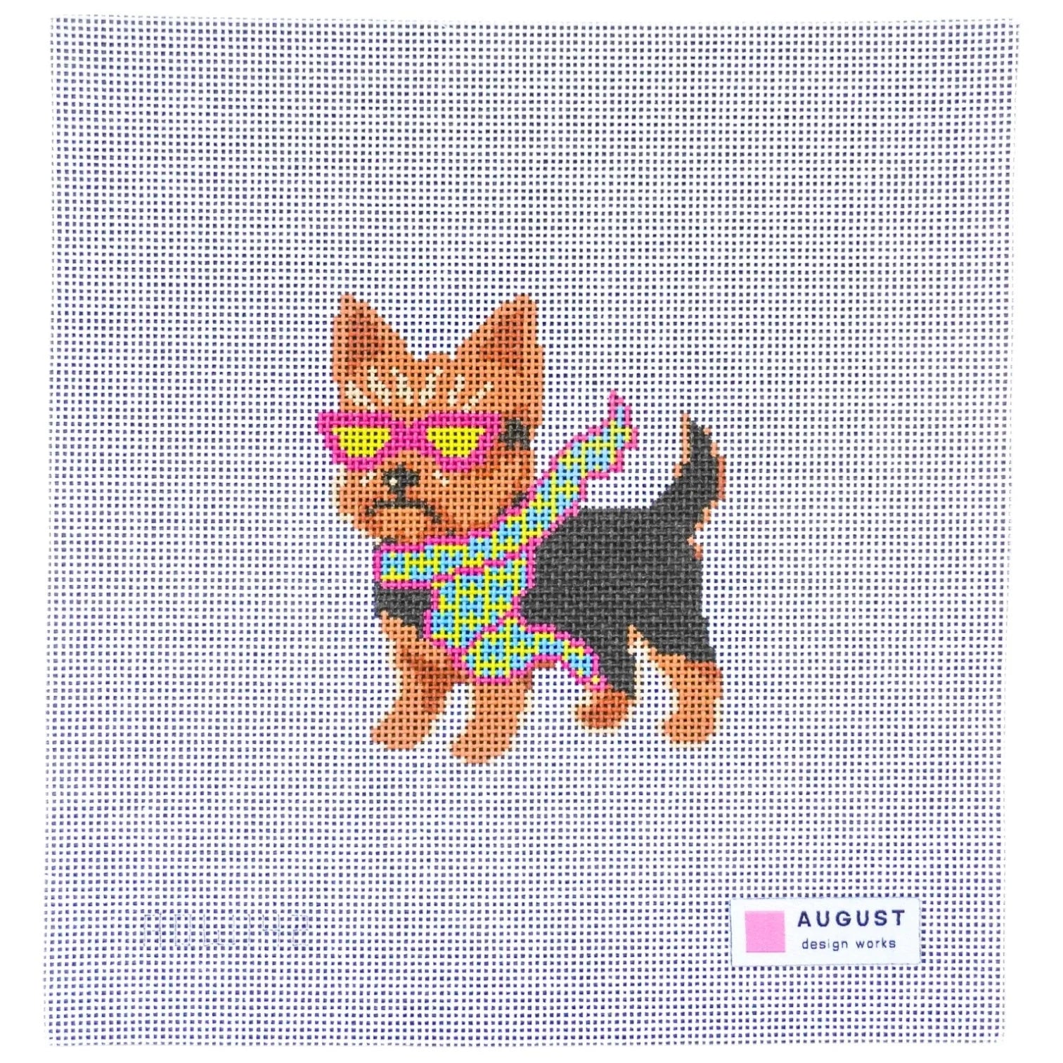 Bougie Yorkie - Needlepoint Canvas (Wholesale)