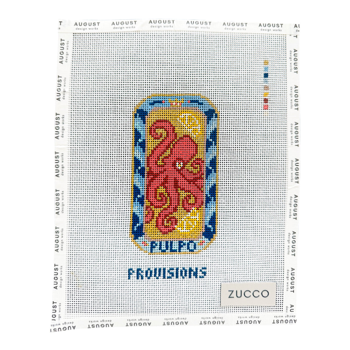 Octopus Provisions Tin - Needlepoint Canvas (Wholesale)