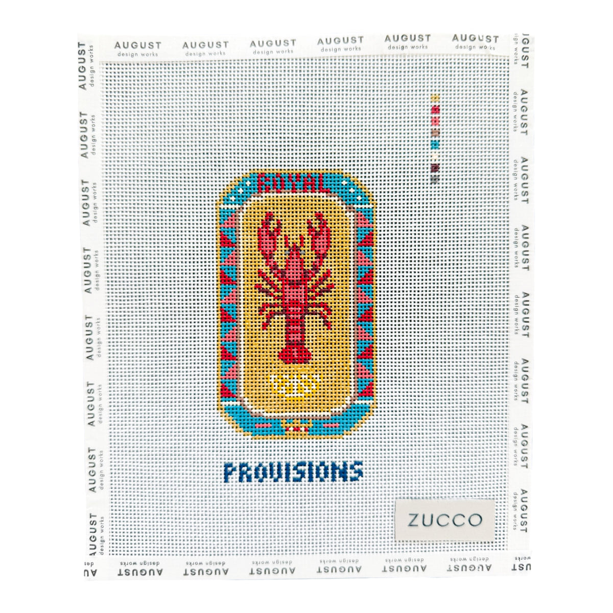 Lobster Provisions Tin - Needlepoint Canvas (Wholesale)