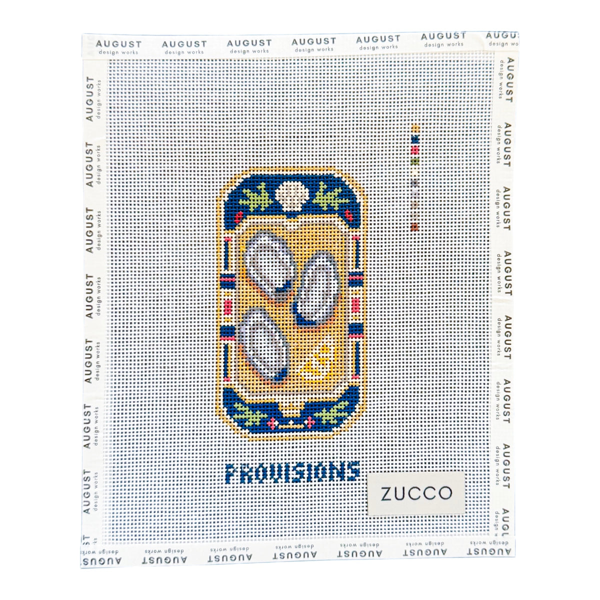 Oysters Provisions Tin - Needlepoint Canvas (Wholesale)