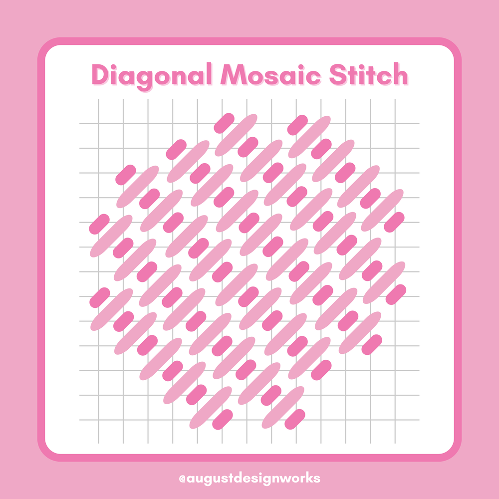Diagonal Mosaic Stitch Guide