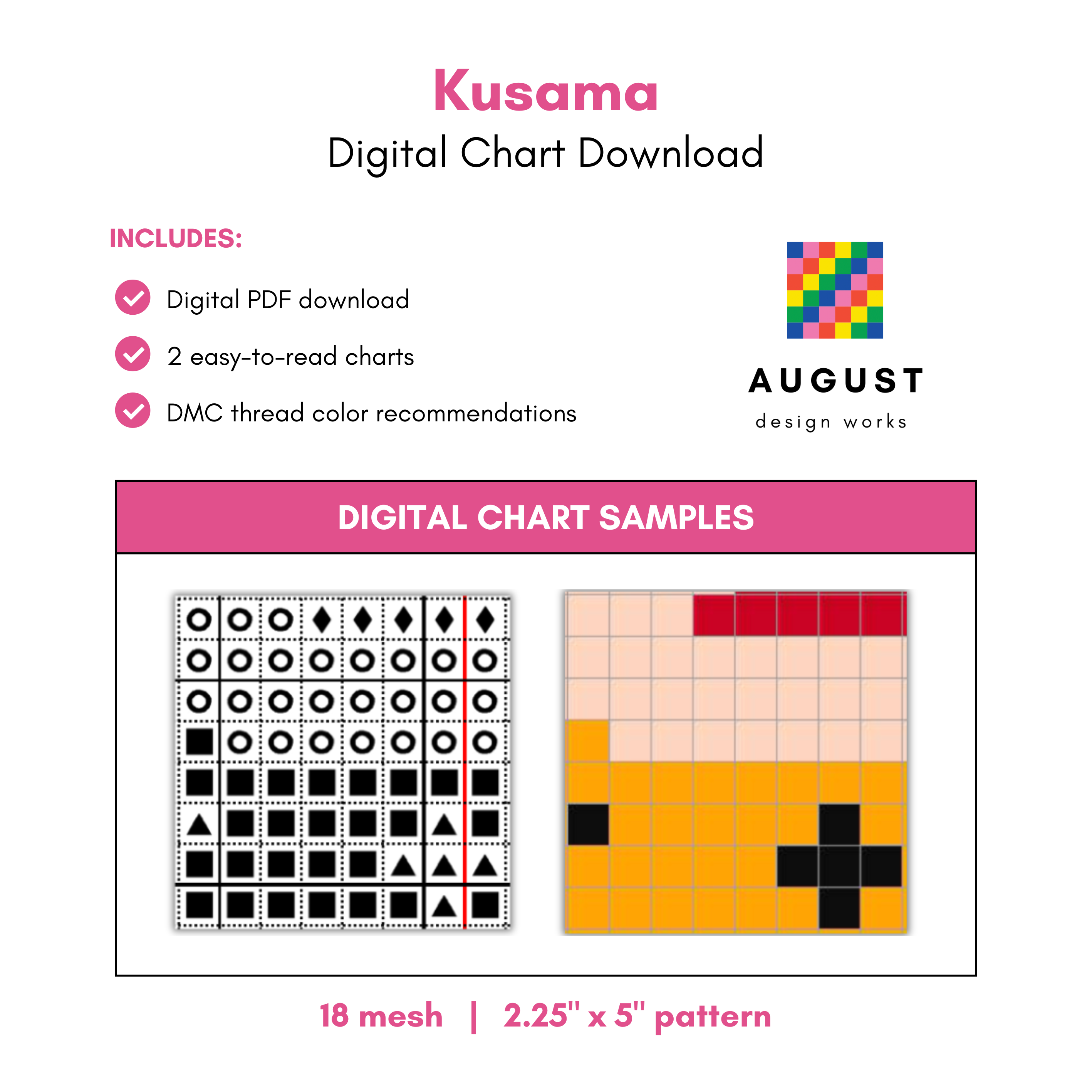 Kusama - The Bobbles™ - Digital Needlepoint Chart