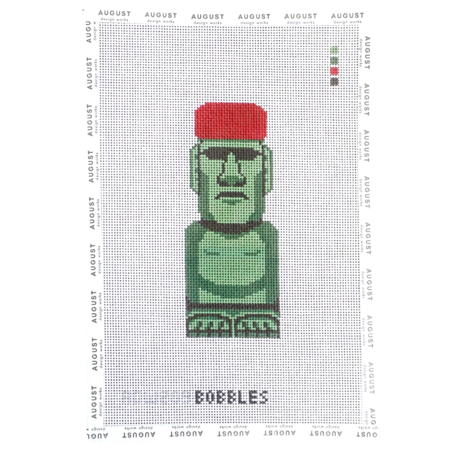 Moai Bobble - Needlepoint Canvas