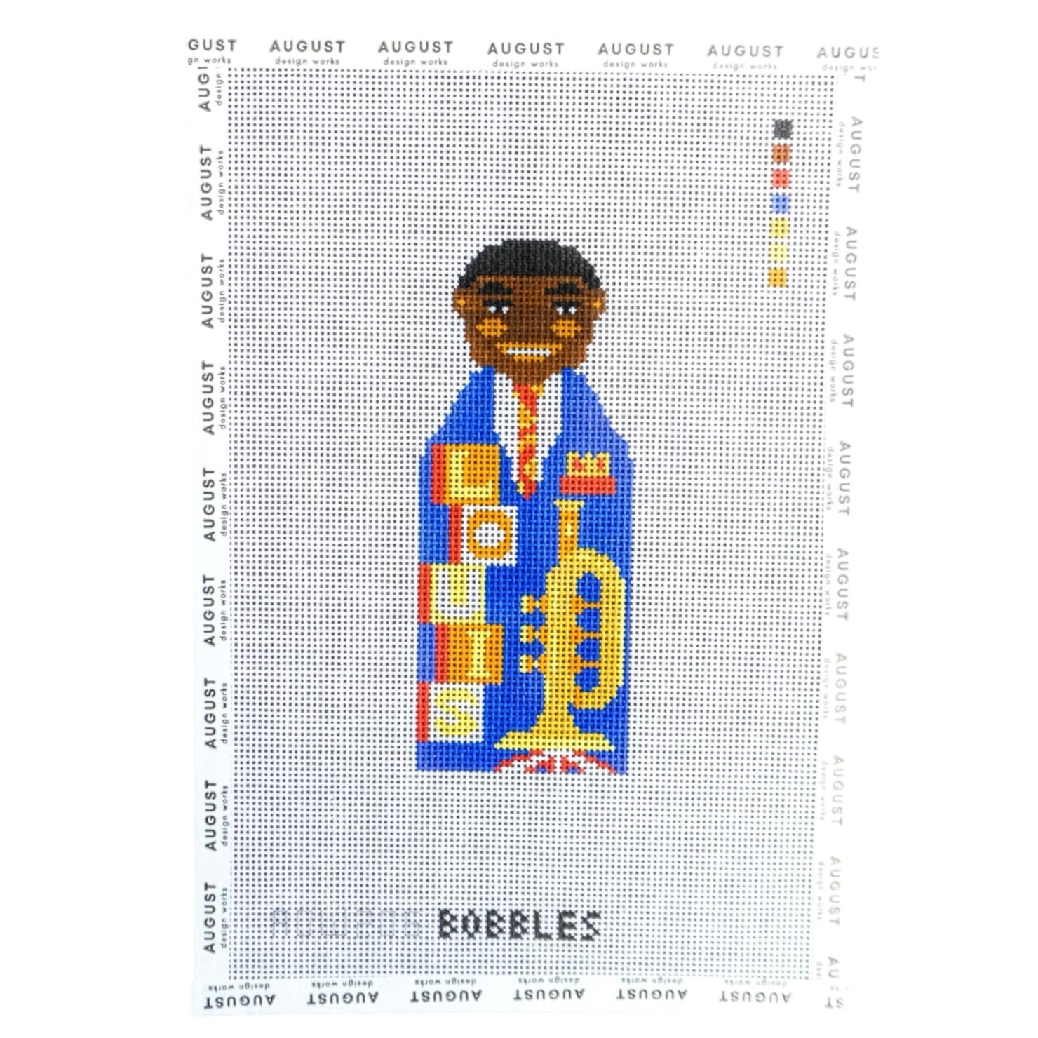 Louis Armstrong Bobble - Needlepoint Canvas