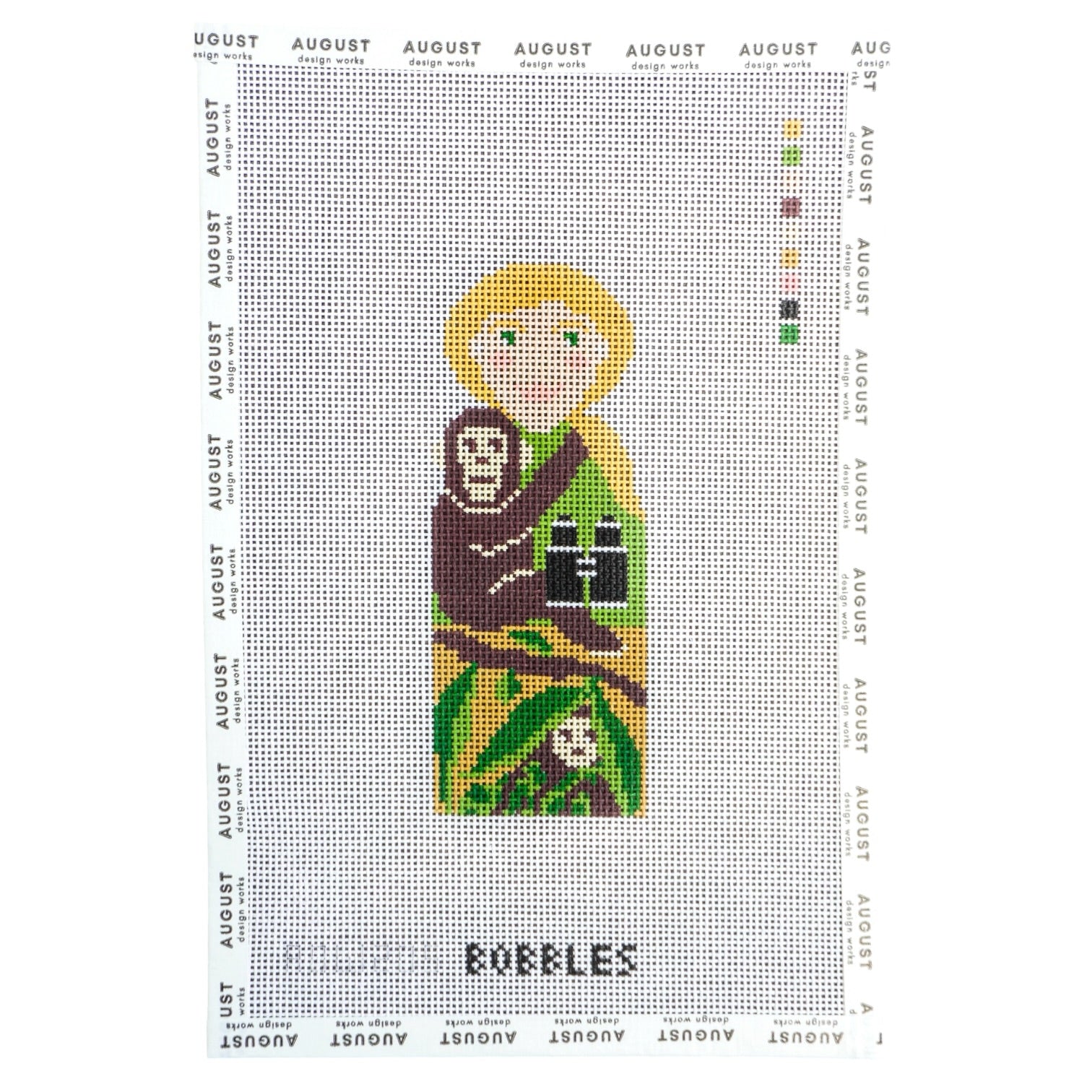 Jane Goodall Bobble - Needlepoint Canvas