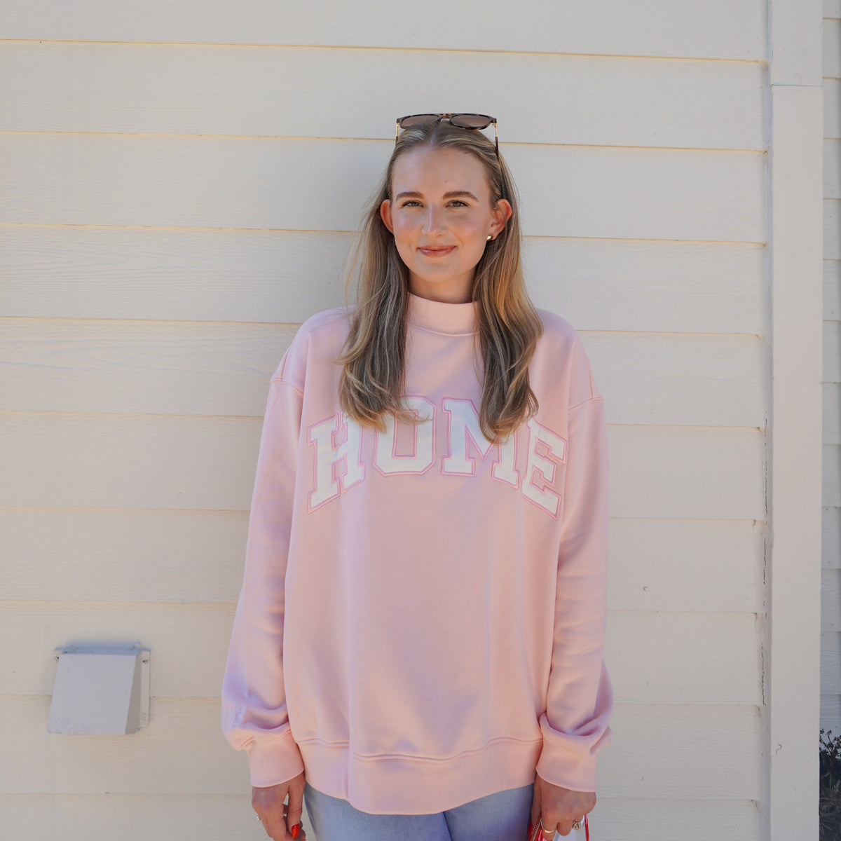 Oh How She Loves To Be Home™ - Mockneck Sweatshirt