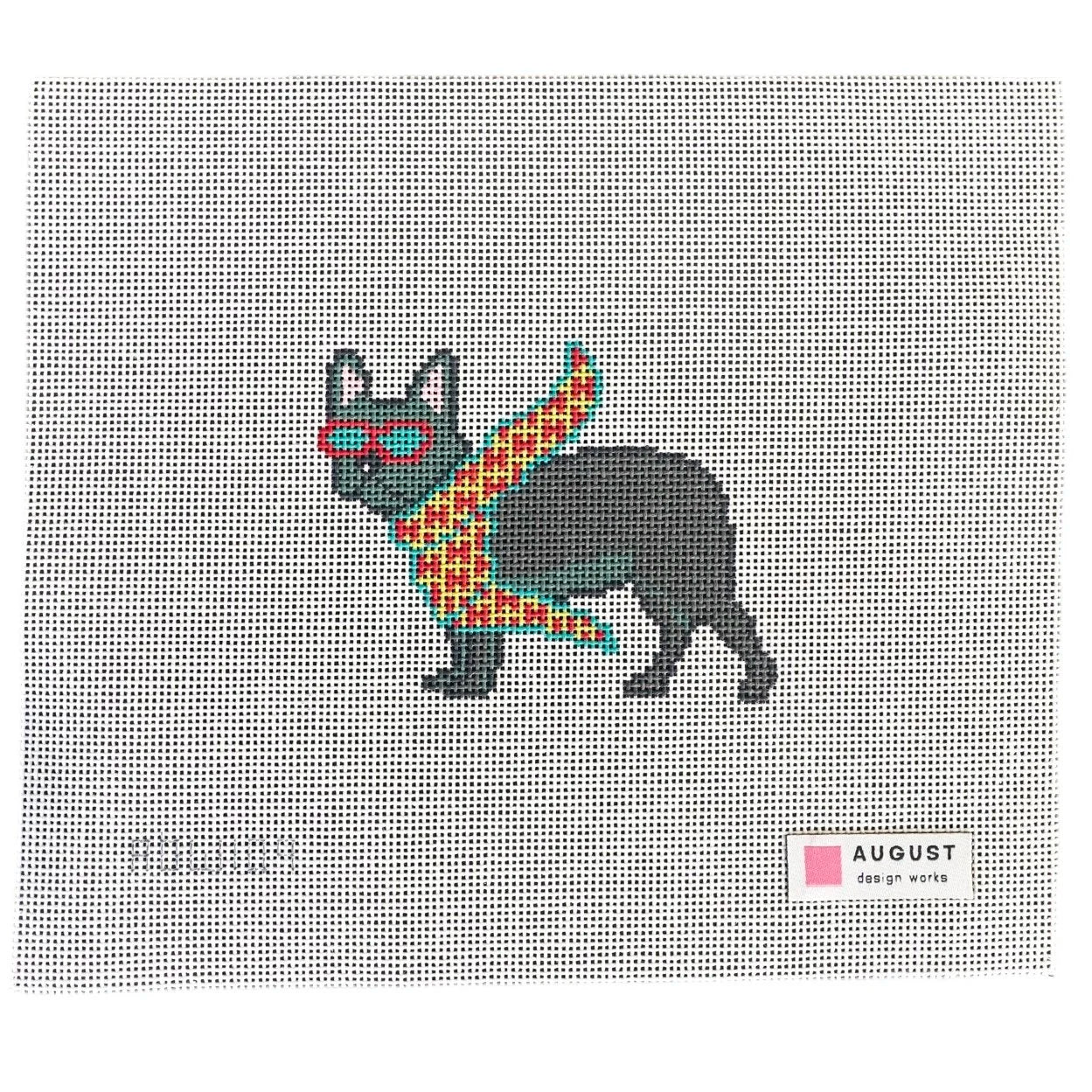 Bougie French Bulldog - Needlepoint Canvas