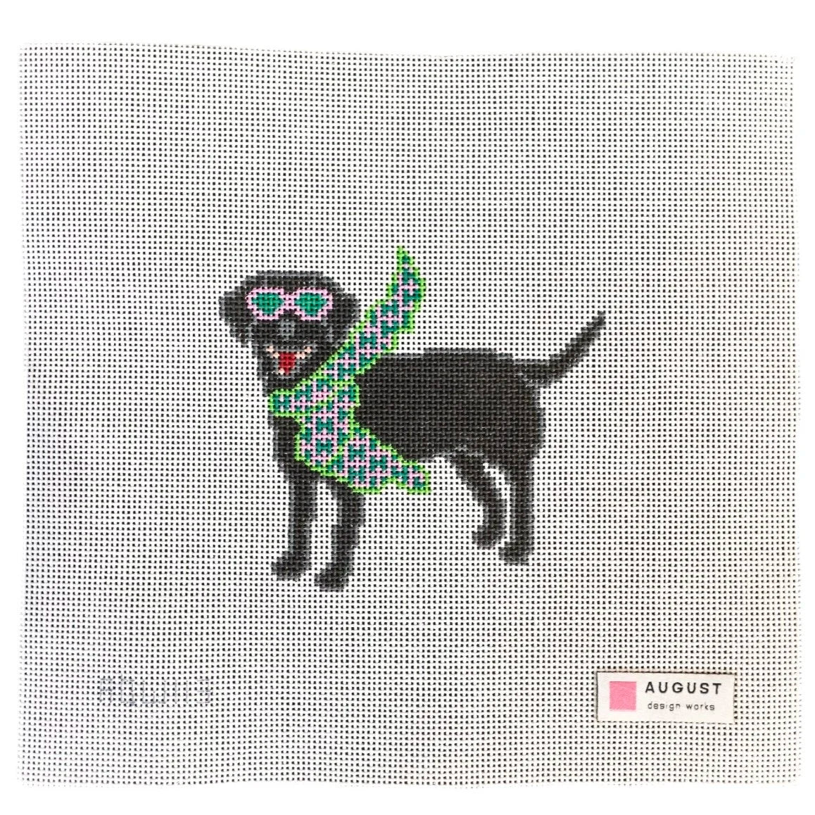 Bougie Black Lab - Needlepoint Canvas