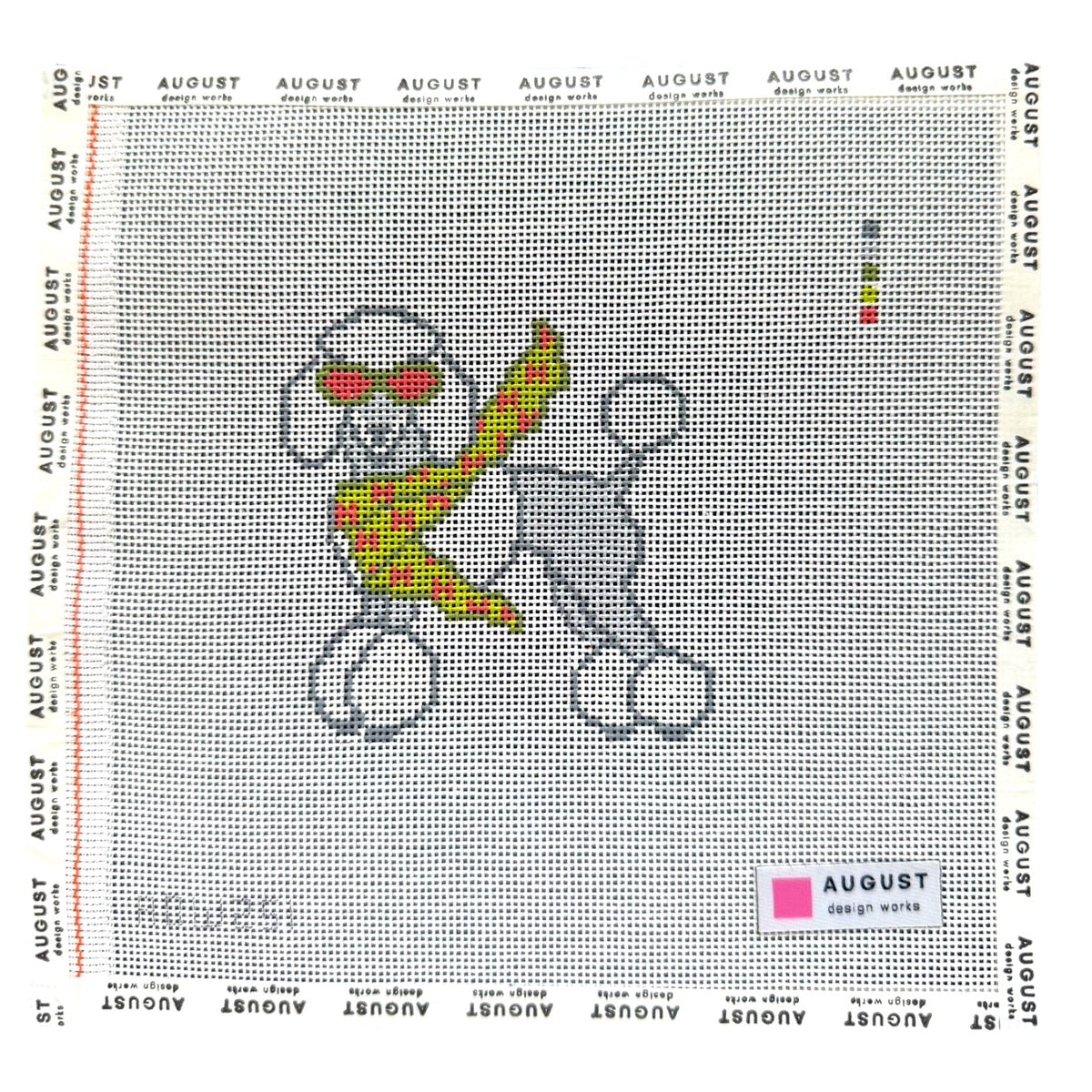 Bougie Poodle - Needlepoint Canvas (Wholesale)