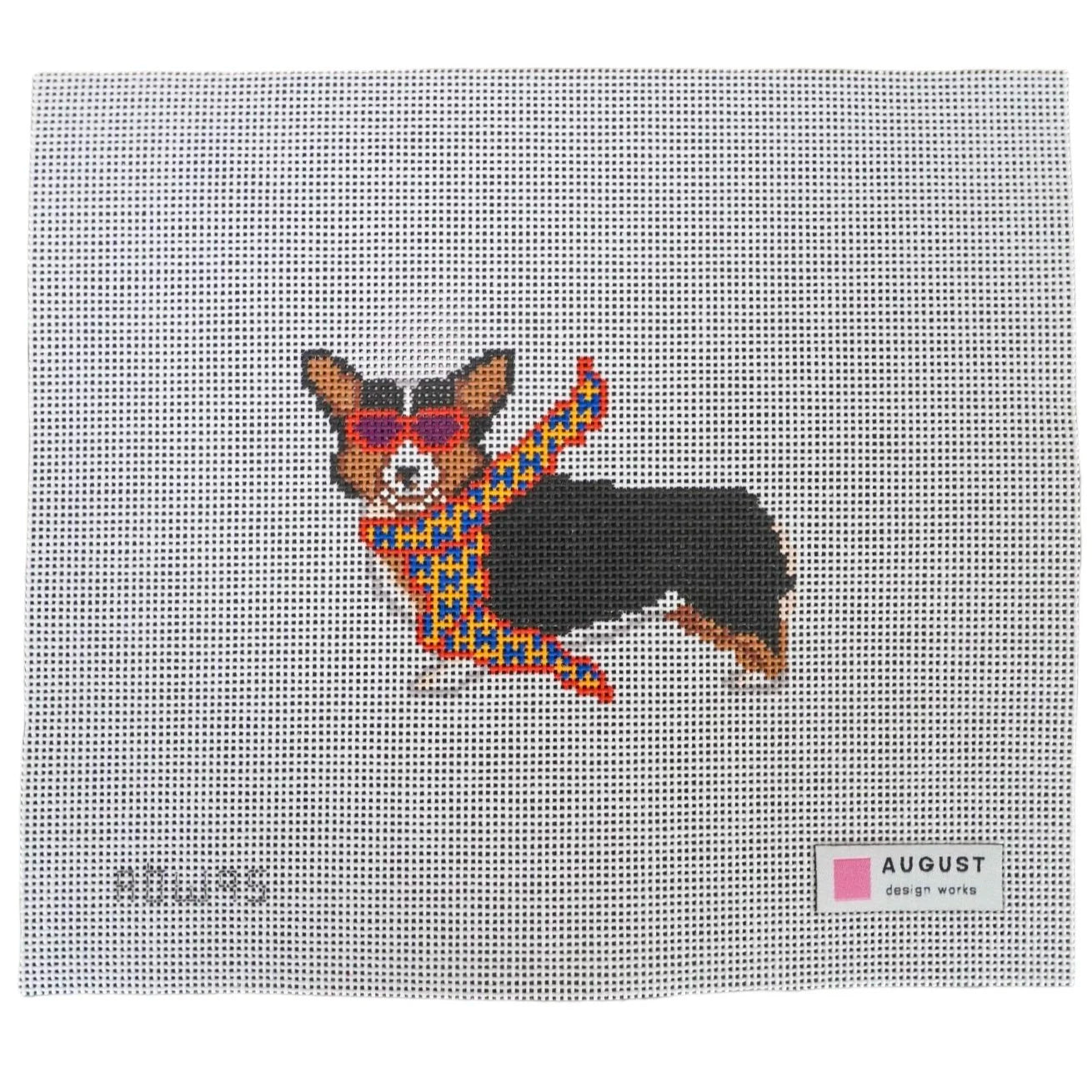 Bougie Corgi - Needlepoint Canvas