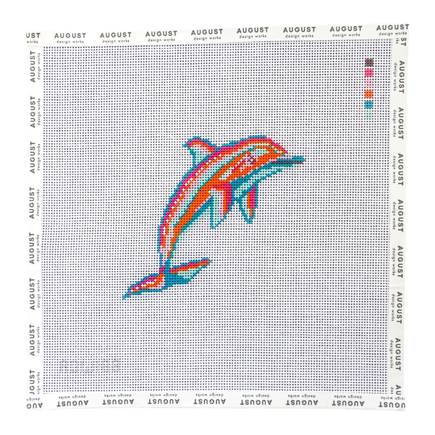 Dolphin - Needlepoint Canvas