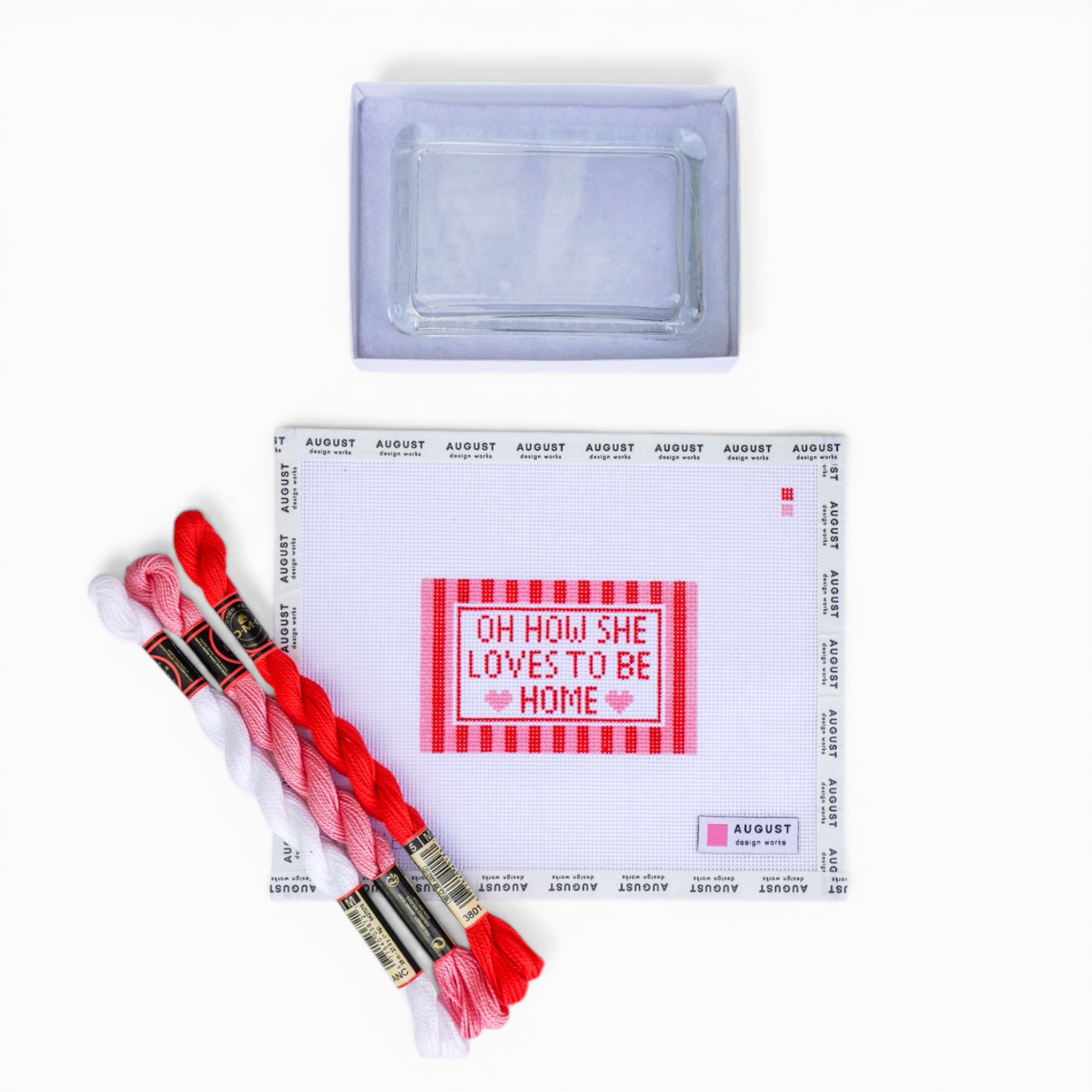 Oh How She Loves To Be Home - Needlepoint Paperweight Kit